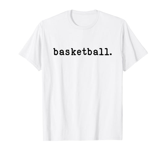 Basketball Enthusiast Minimalist Sports T-Shirt
