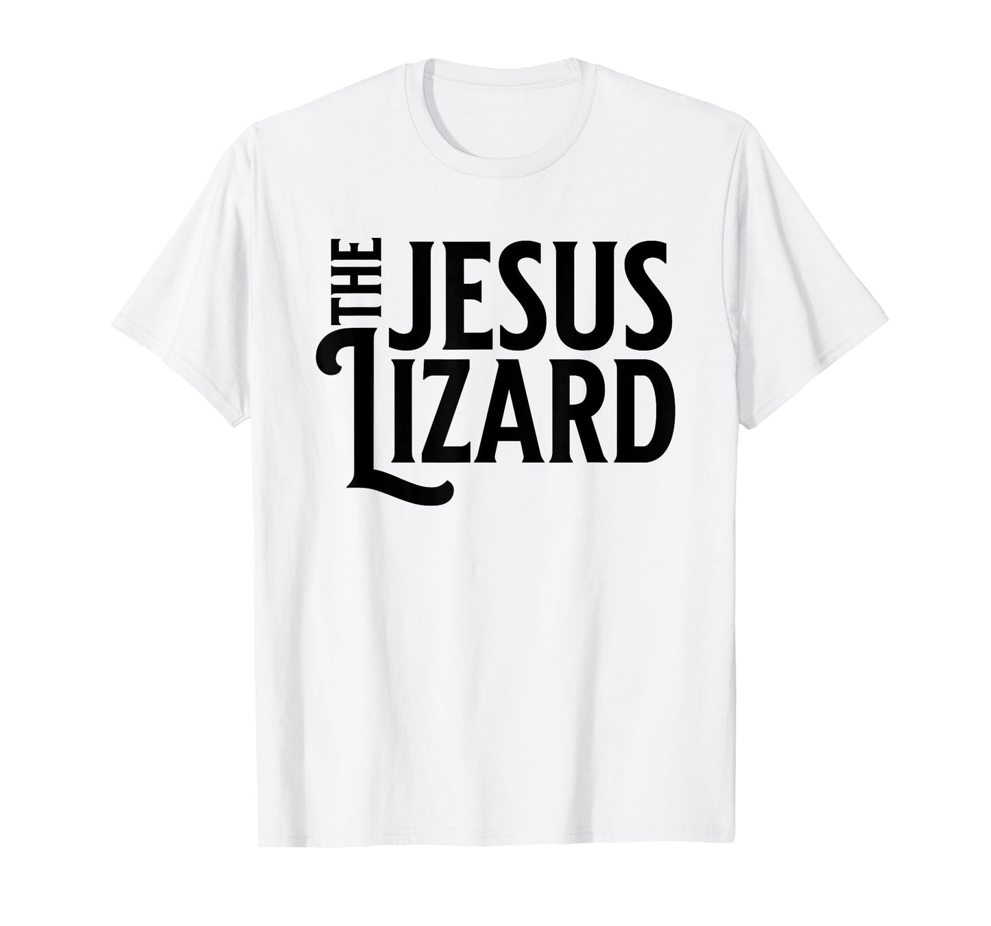 The Jesus Lizard Black Retro Vintage Text On T-Shirt