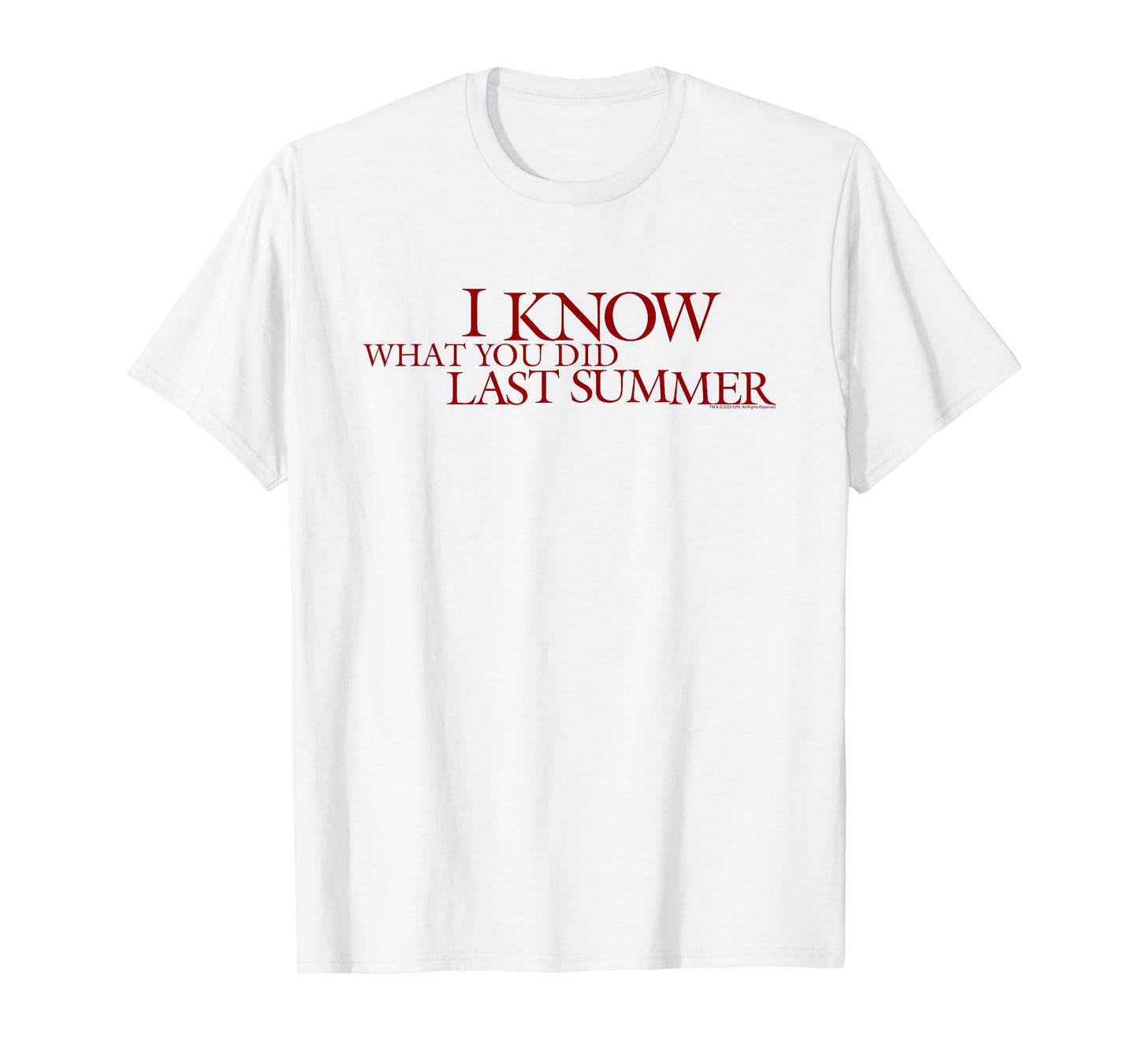 I Know What You Did Last Summer Blood Red Logo Retro Horror T-Shirt