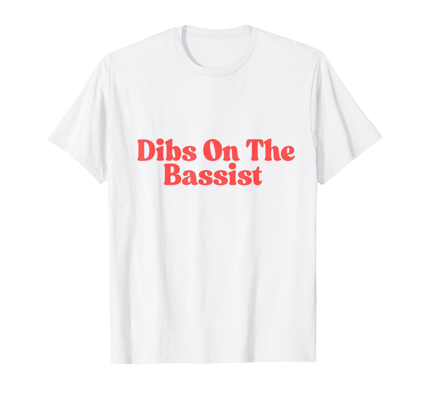 Retro Vintage Dibs On The Bassist Funny Bassist Lover T-Shirt