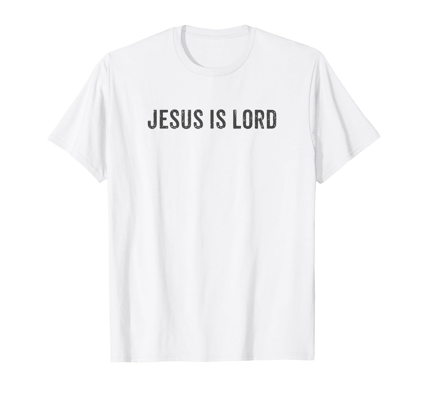Jesus Is Lord Christian Religious Vintage Distressed Design T-Shirt