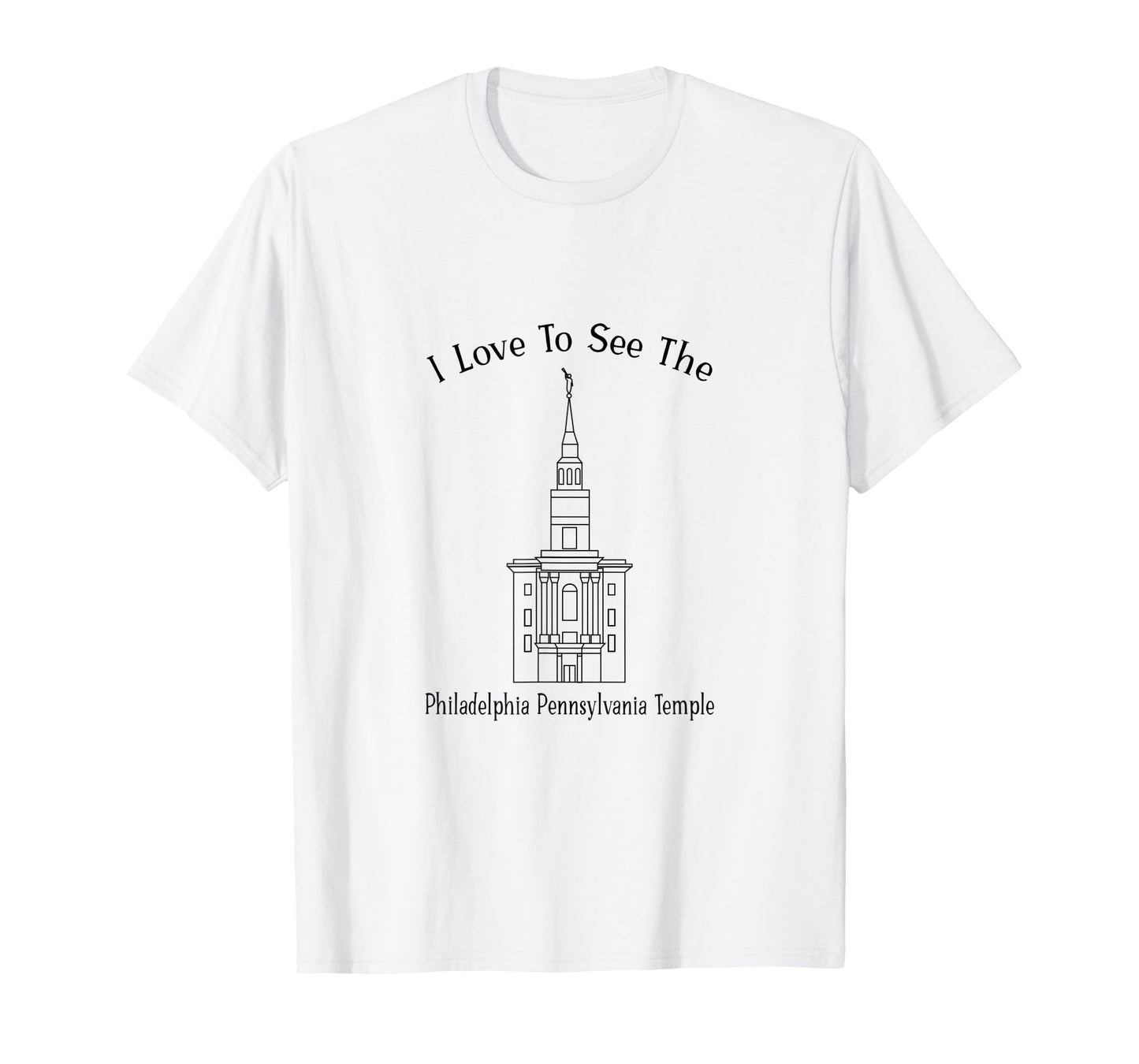 Philadelphia PA Temple, I love to see my temple, happy T-Shirt