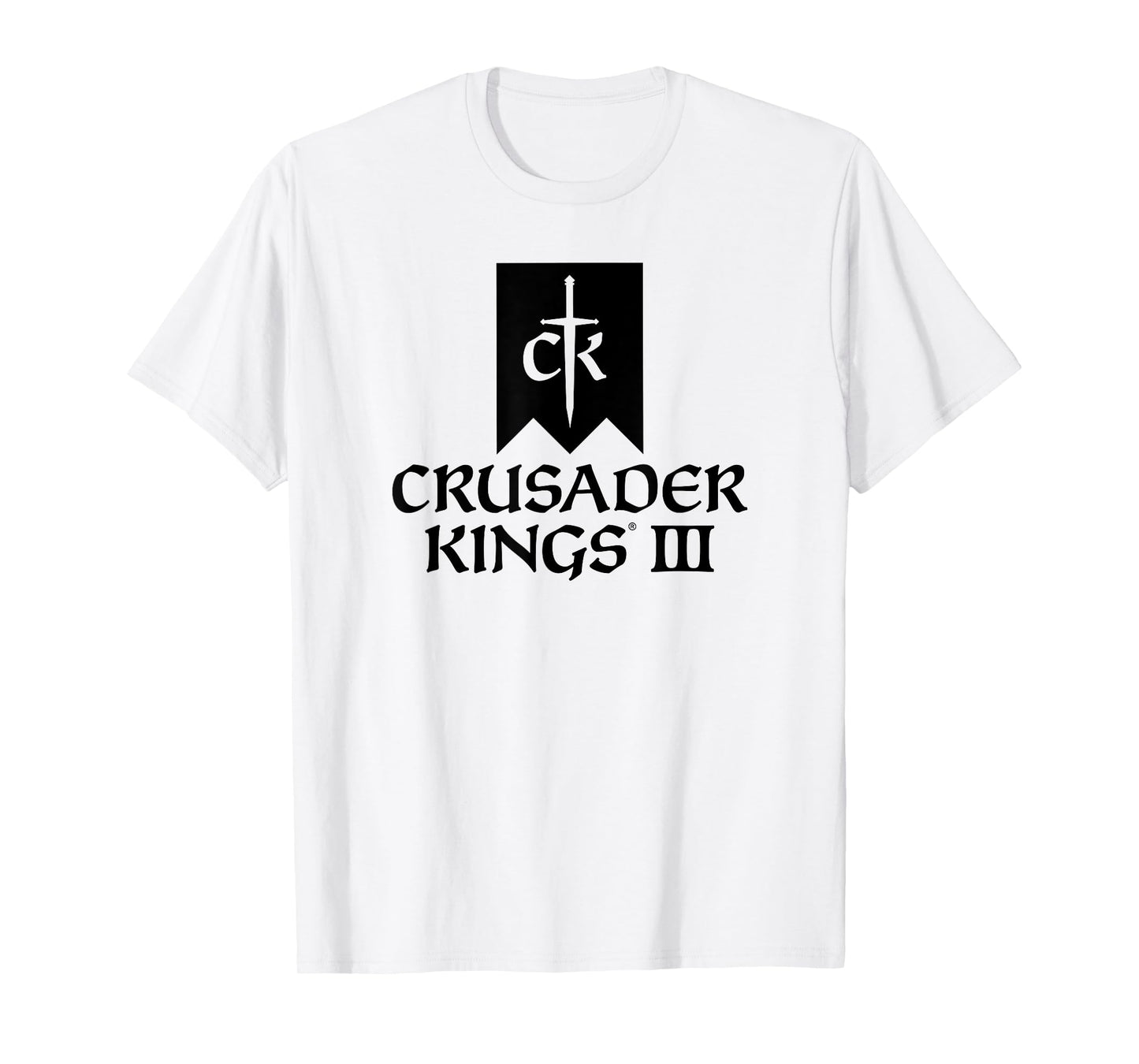 Crusader Kings III game logo black T-Shirt