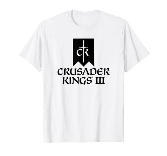 Crusader Kings III game logo black T-Shirt