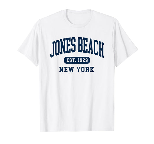 Jones Beach New York Retro Est 1929 Vintage Souvenir T-Shirt