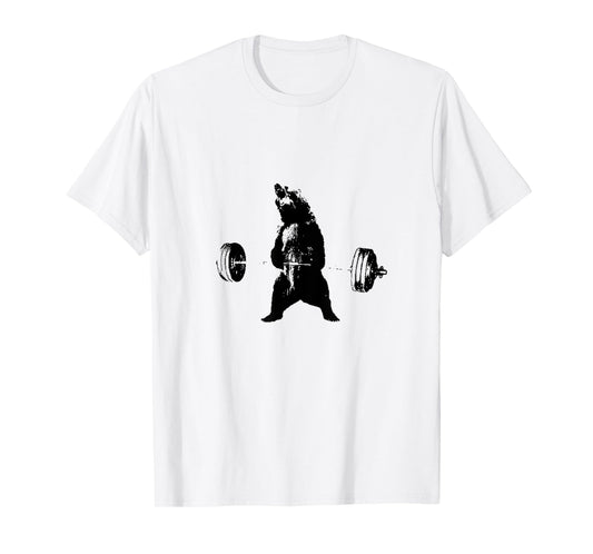 Lifting Motivation Gym Strong Grizzly Bear Exercise T-Shirt T-Shirt