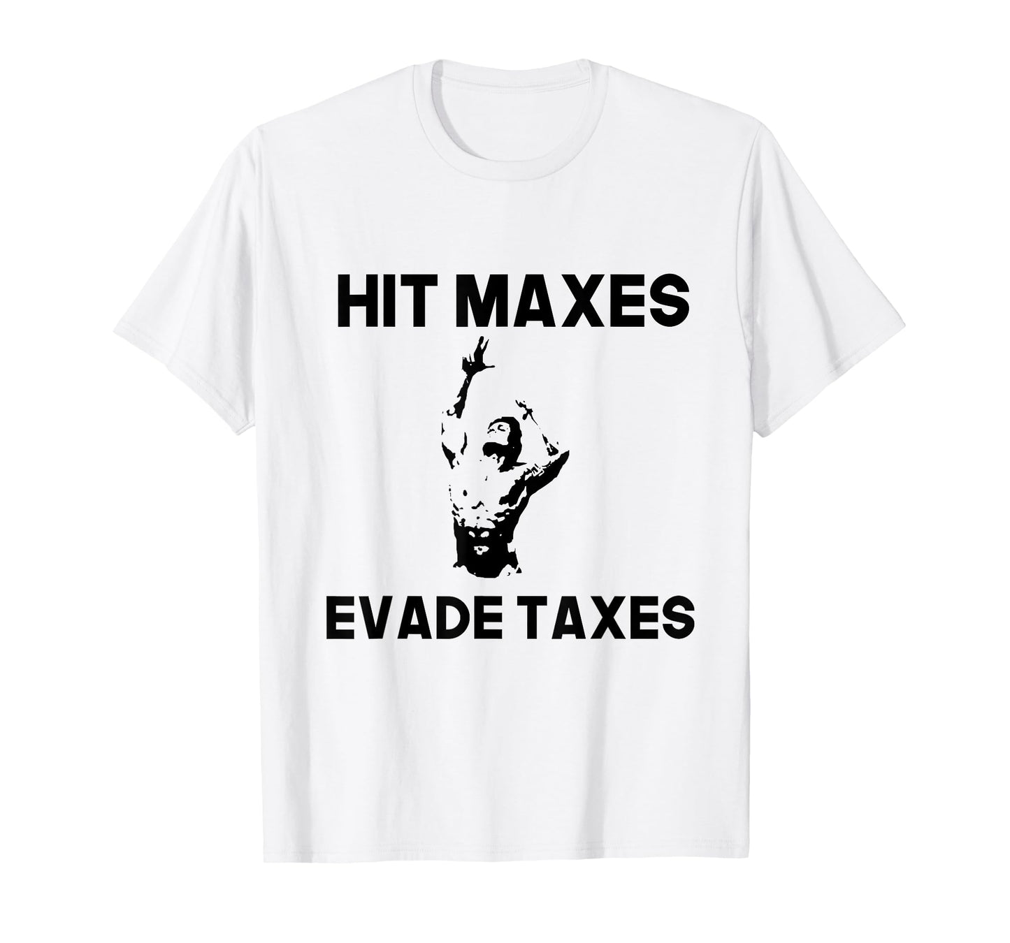 Hit Maxes Evade Taxes Funny Apparel Vintage T-Shirt