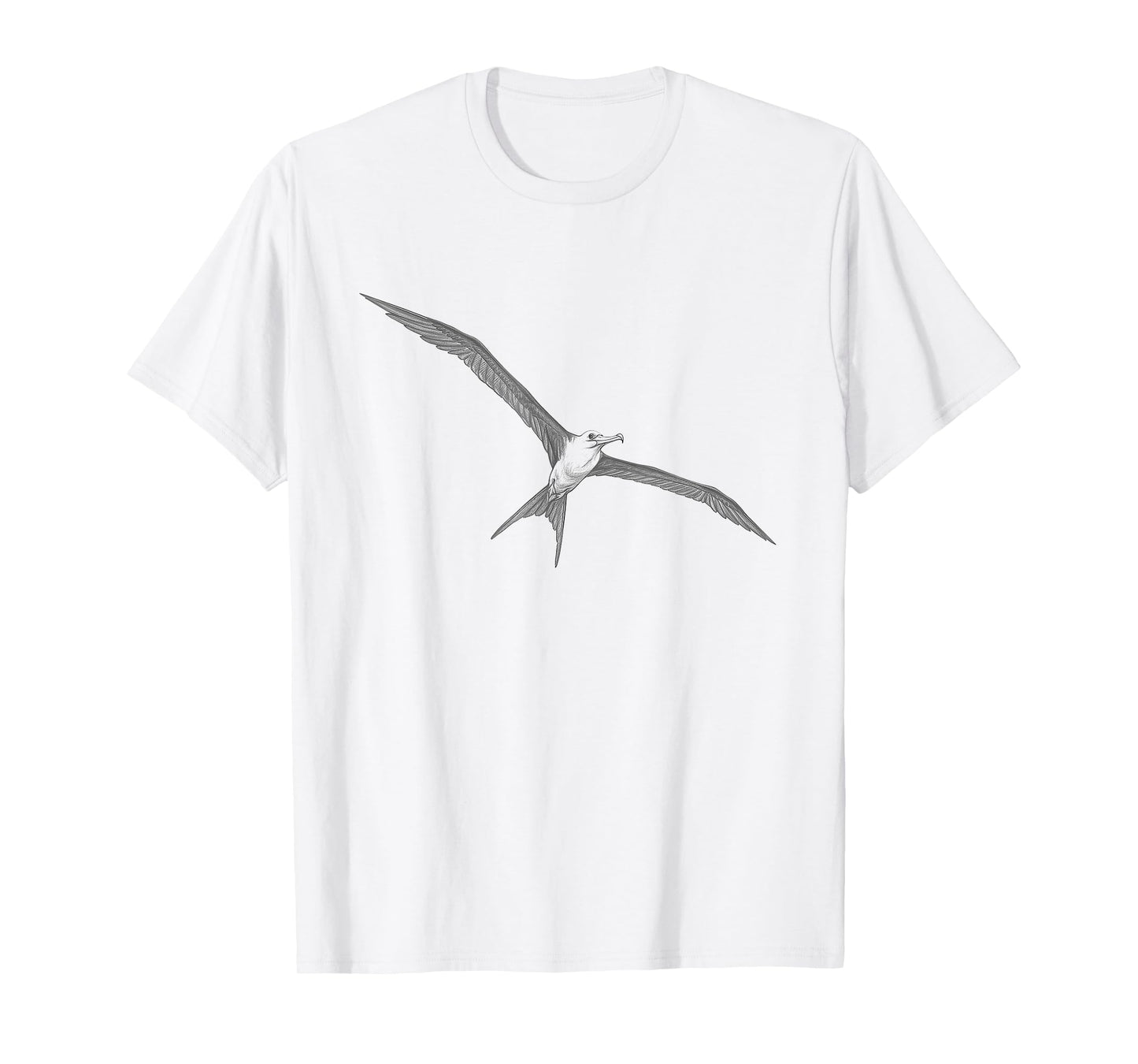 Vintage Frigate bird Drawing Art Design T-Shirt