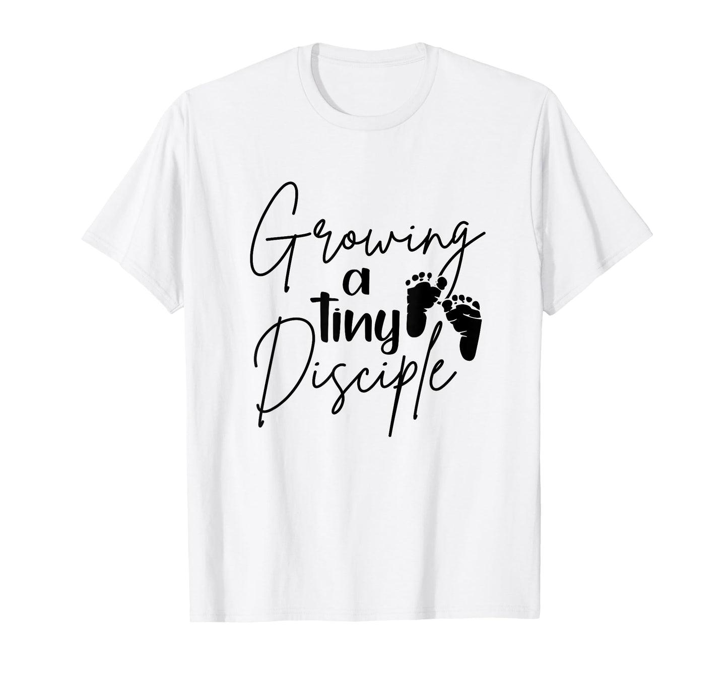 Growing A Tiny Disciple Christian Mom Pregnancy Announcement T-Shirt