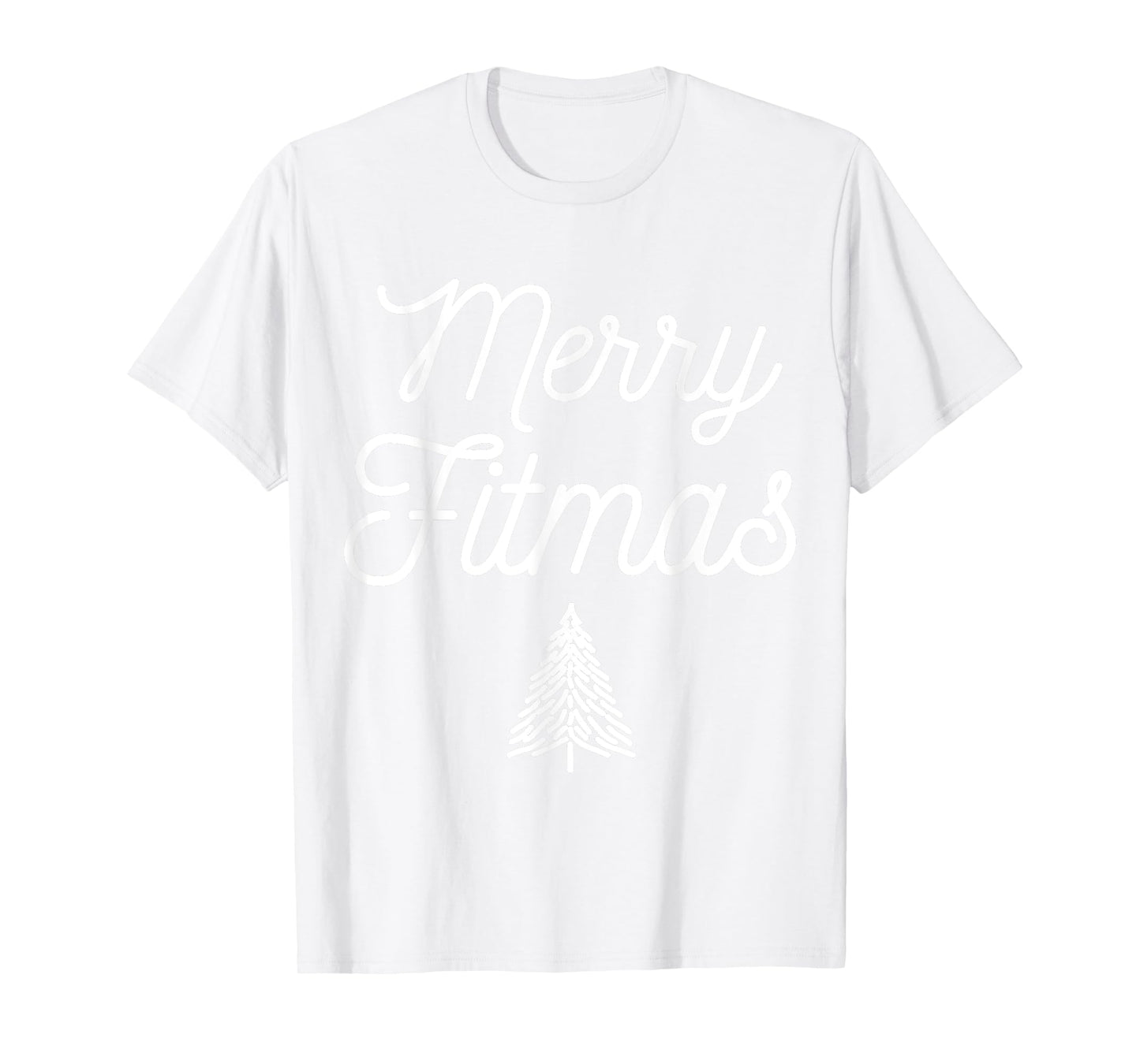 Merry Fitmas for Christmas Workout Xmas Gym Holiday Fitness T-Shirt