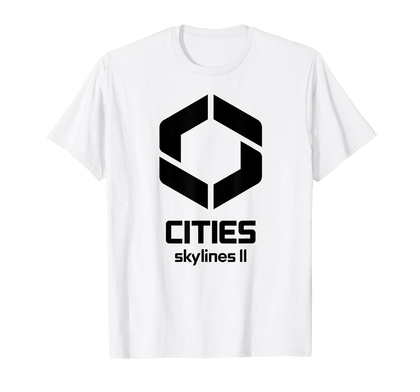Cities Skylines II game logo black T-Shirt
