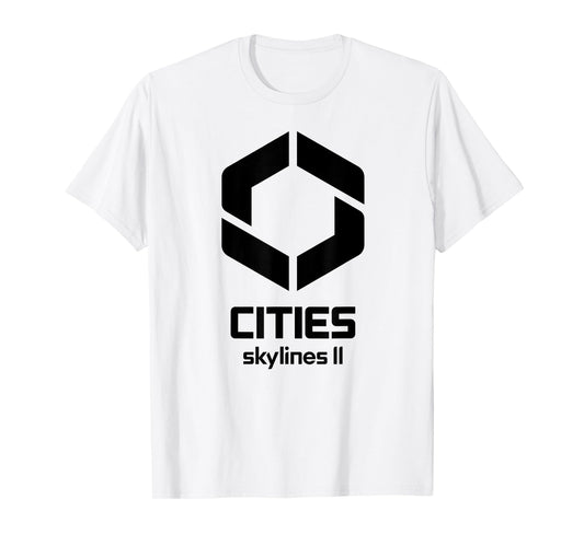 Cities Skylines II game logo black T-Shirt