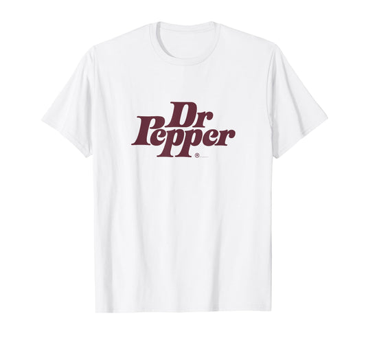 Dr. Pepper Vintage Stack Soda Label T-Shirt