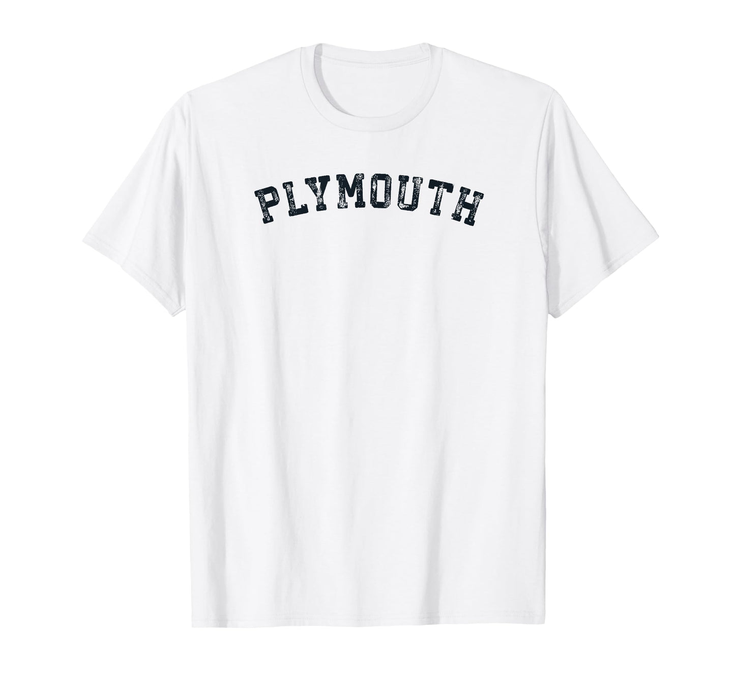 Vintage Plymouth Mass MA T Shirt Distressed Old Retro Tee