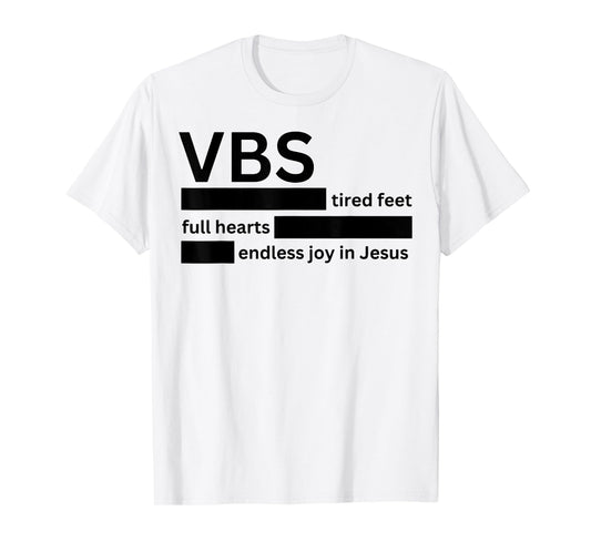 VBS Tired Feet Full Hearts Endless Joy in Jesus VBS 2024 T-Shirt