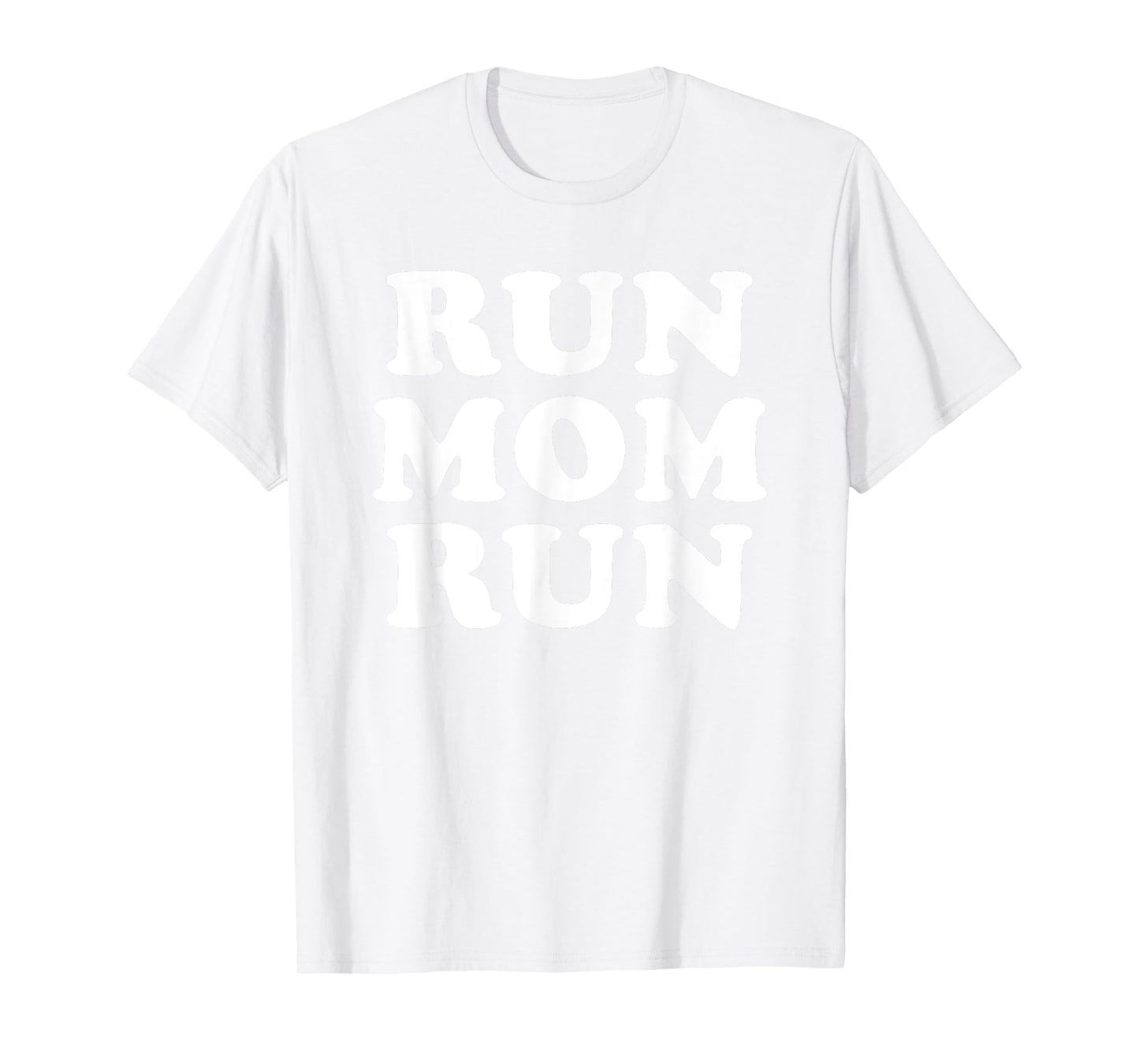 Run Mom Run T-Shirt Marathon Running Spectator Shirt T-Shirt