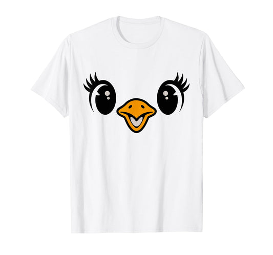 Halloween Chick Face Tshirt Costume Kids Cute Baby Chicken T-Shirt