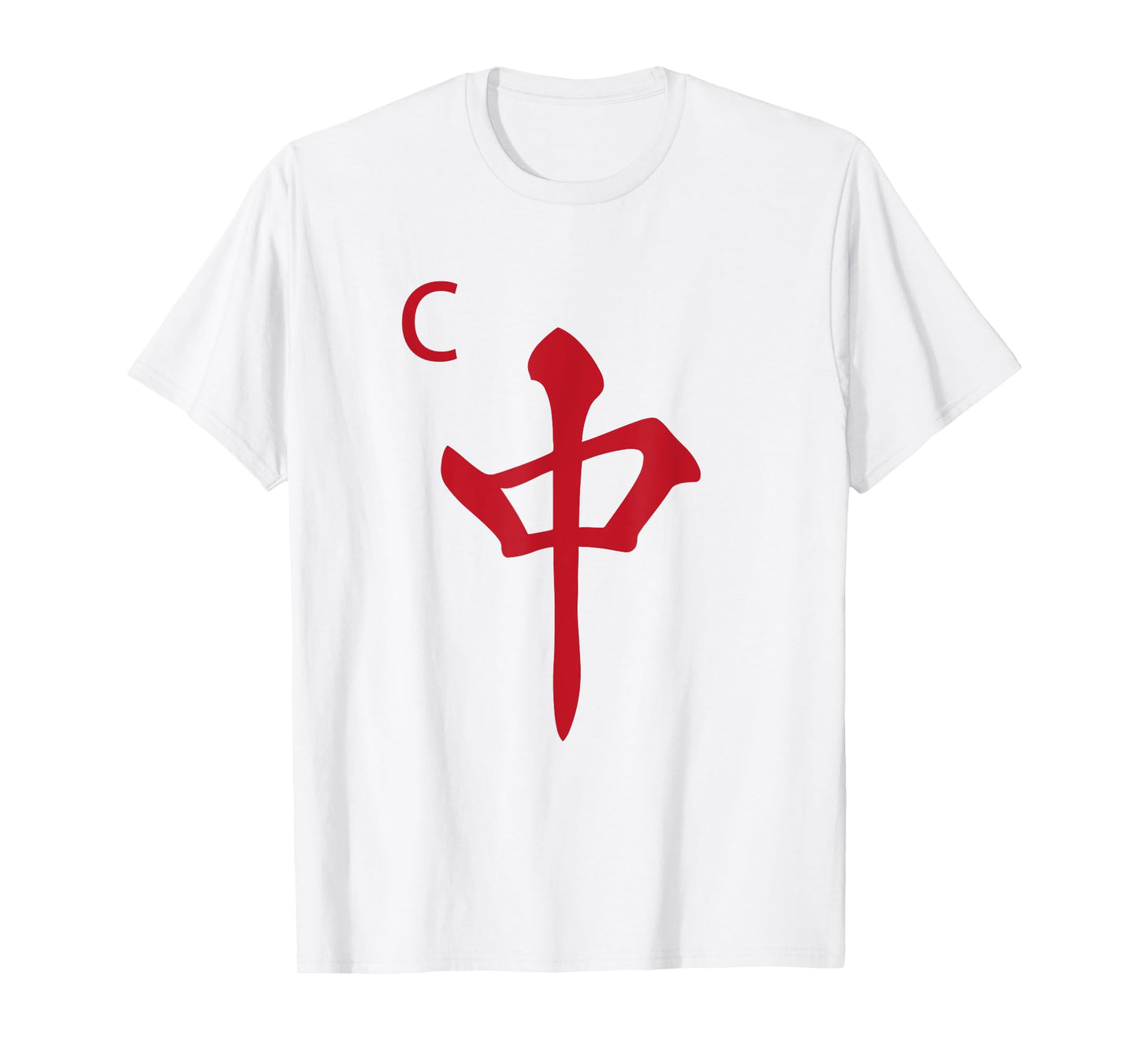 Chinese Mah Jong Red Dragon Tile Mahjong Costume T-Shirt