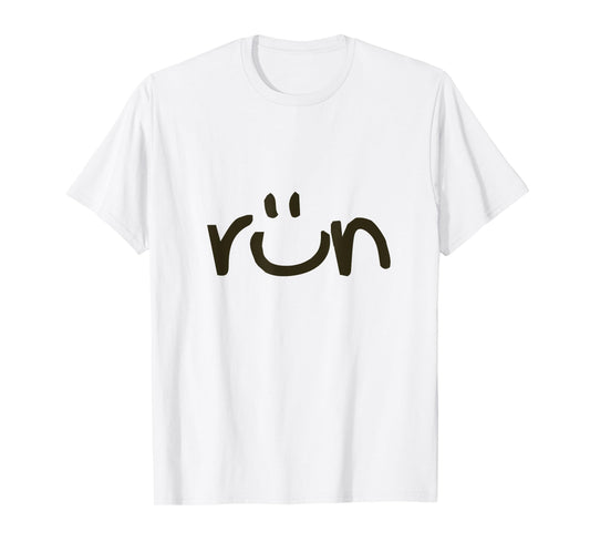 RUN SMILE T-SHIRT Love Running Tee Jogging Tee