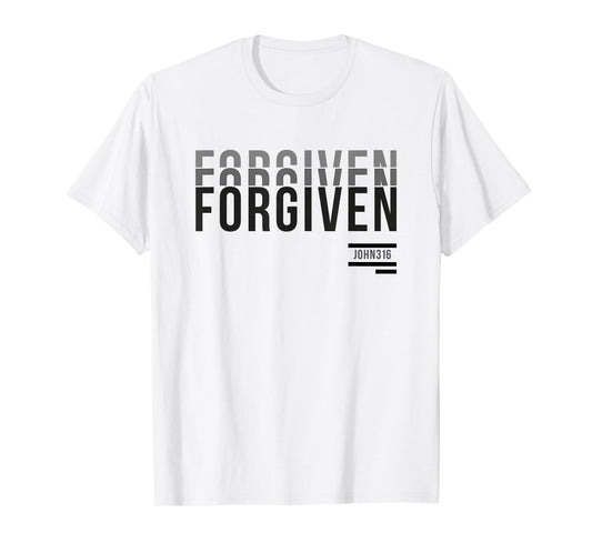 Forgiven Christian Graphic Shirt | Baptism Tshirt