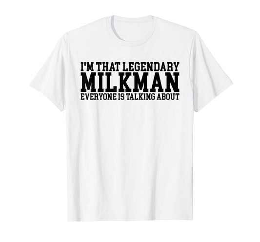 Vintage Milkman, Milk Man Apparel, Funny Milk Lover Gifts T-Shirt