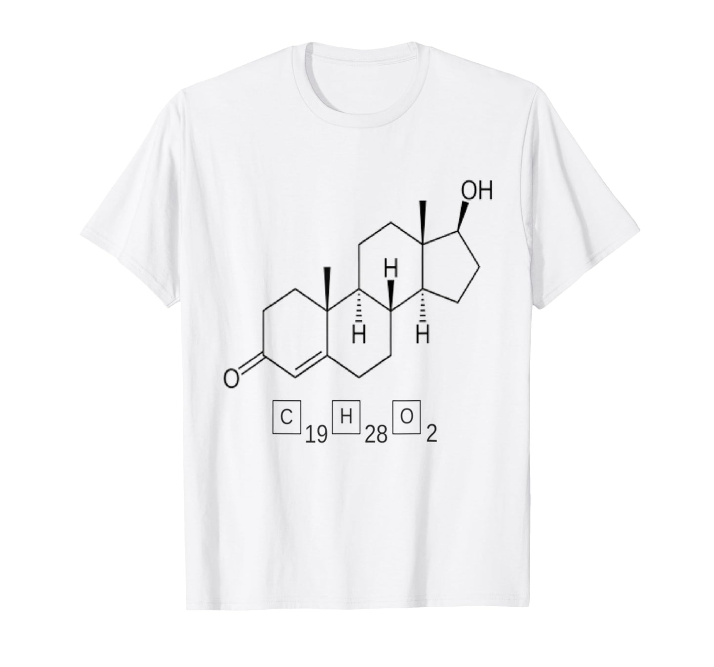 Testosterone molecule and formula T-shirt