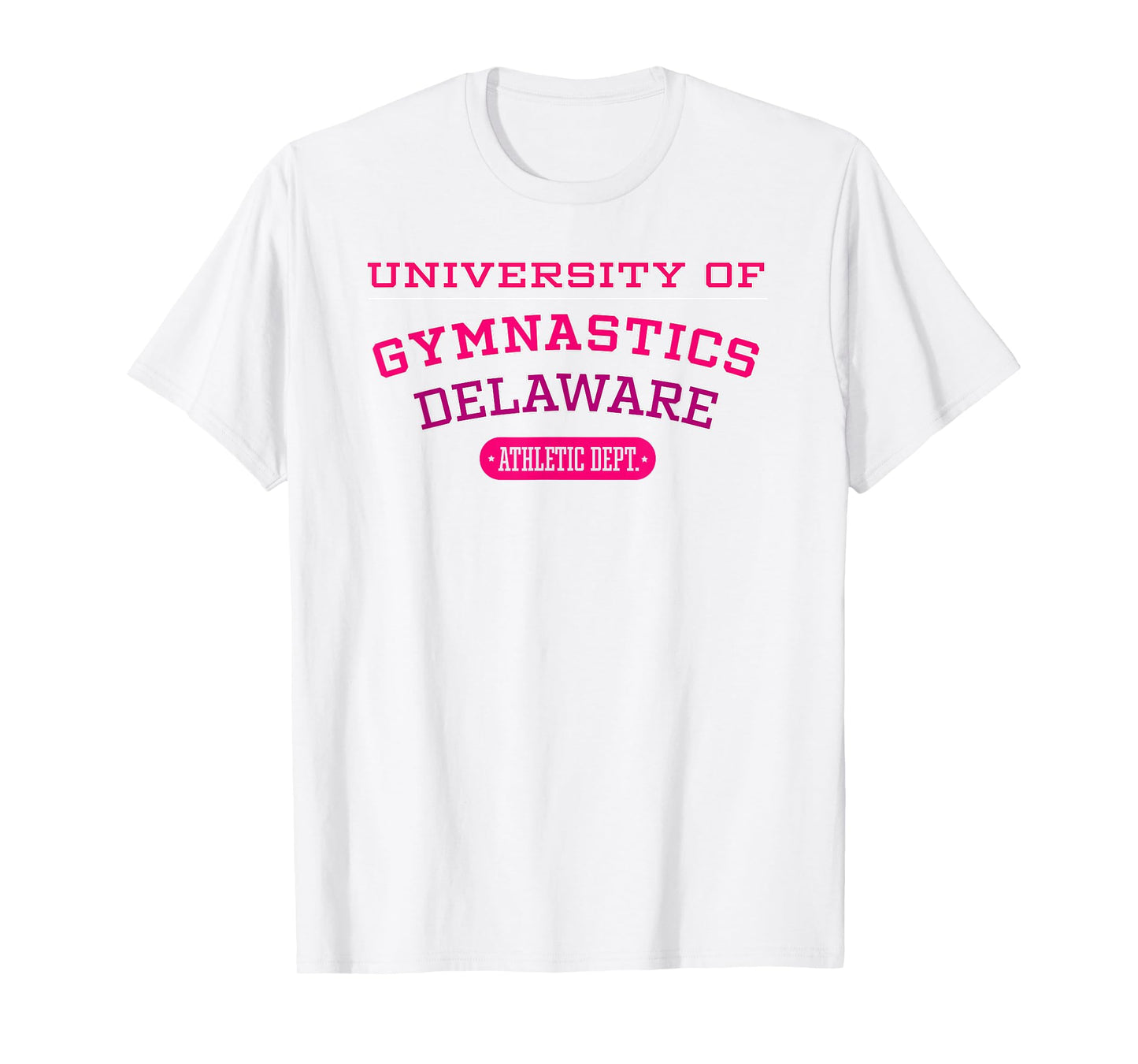 University of Gymnastics DELAWARE Athletic Dept. T-shirt T-Shirt