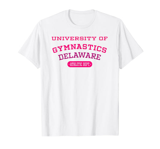 University of Gymnastics DELAWARE Athletic Dept. T-shirt T-Shirt