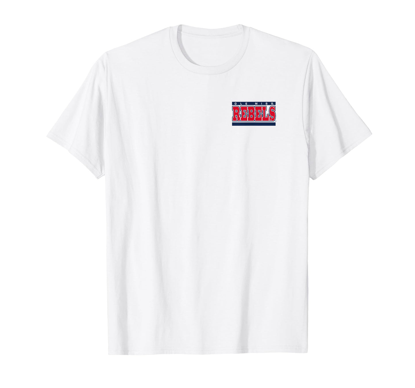 Mississippi Ole Miss Rebels Front/Back White T-Shirt
