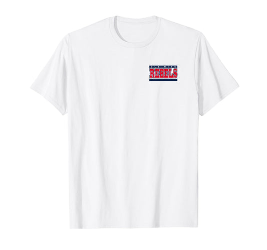 Mississippi Ole Miss Rebels Front/Back White T-Shirt