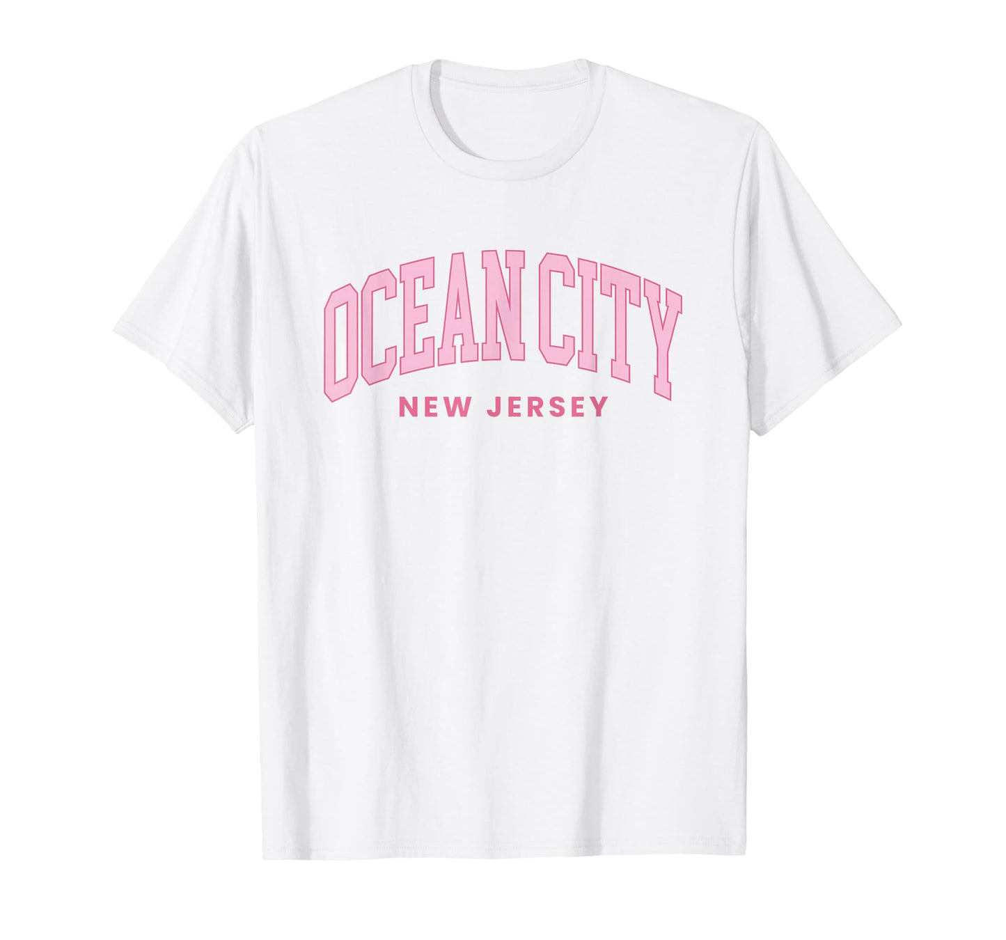 Ocean City New Jersey NJ Retro Preppy Throwback Womens Girls T-Shirt