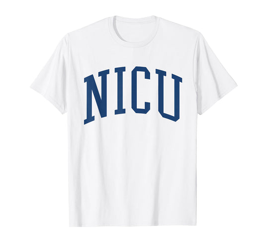 NICU Nurse Vintage Collegiate Blue T-Shirt