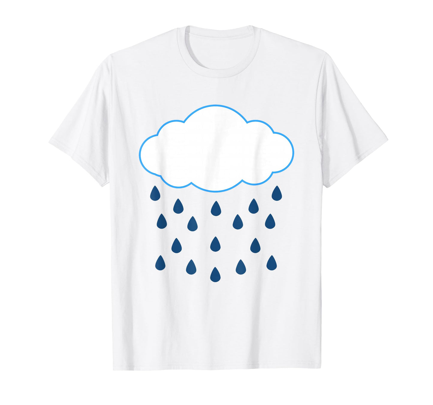 White Clouds Rain Drop Costume Christmas Halloween T-Shirt