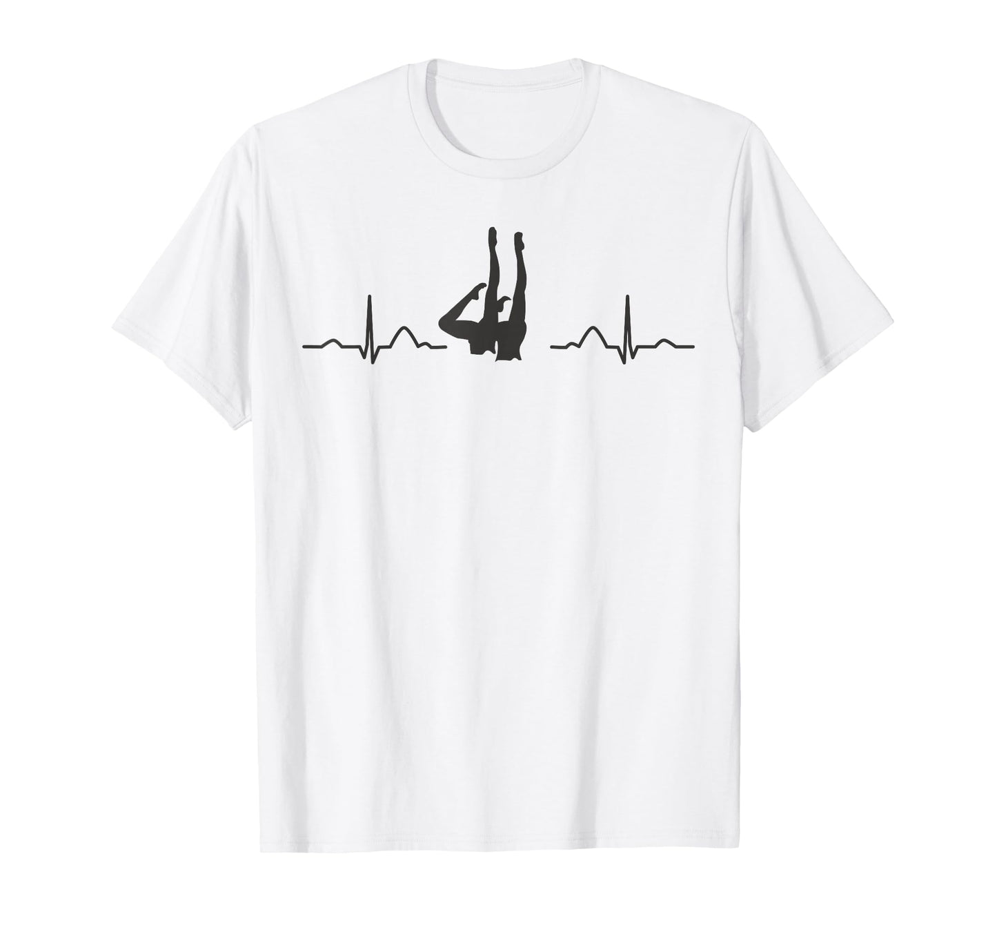 Synchronized Swimming Heartbeat EKG Team Artistic Swim T-Shirt