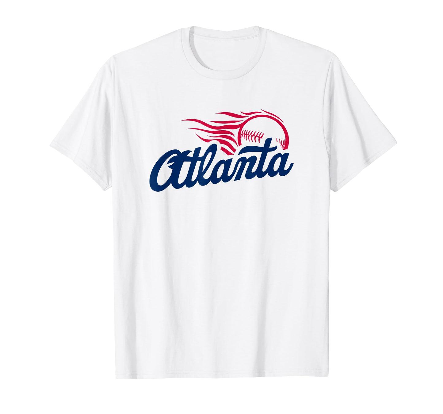 Atlanta Baseball Vintage Minimalist Retro Baseball Lover T-Shirt