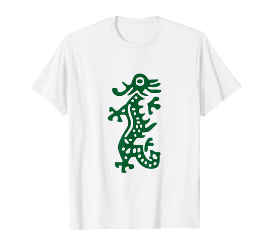 Chinese Mah Jong Green Dragon Tile Mahjong Costume T-Shirt