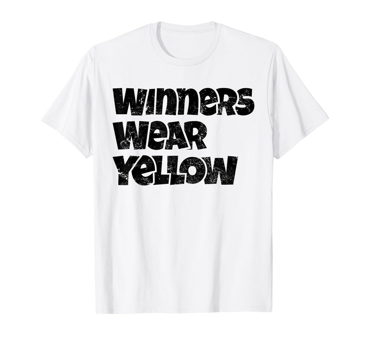 Winners Wear Yellow Spirit Wear Team Game Color War Funny T-Shirt