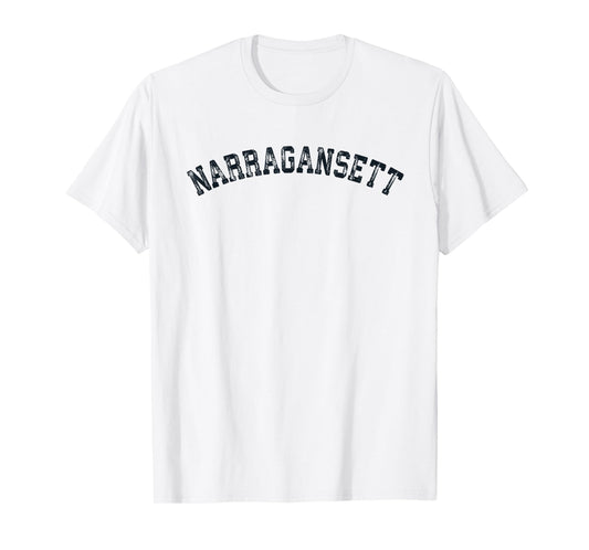 Vintage Narragansett RI T Shirt Scrum Old 401 Retro Sports T T-Shirt