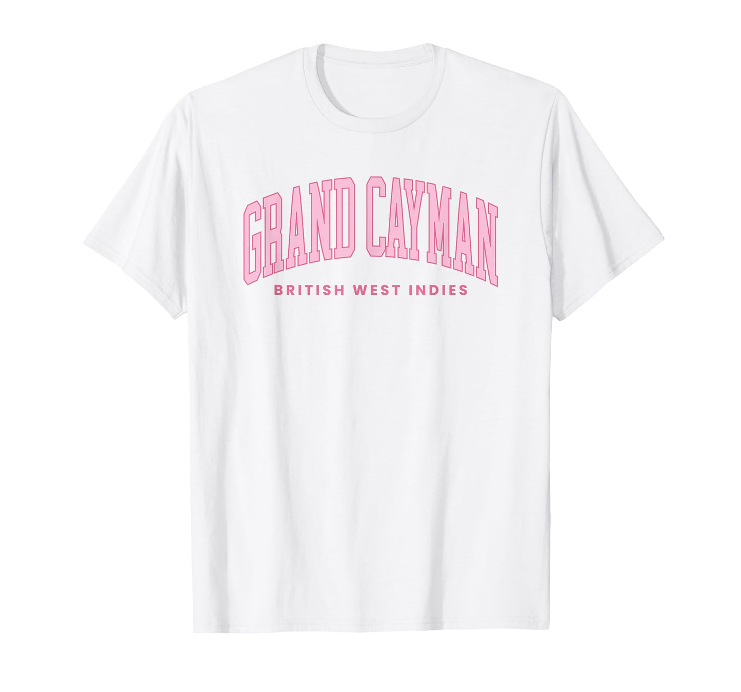 Grand Cayman Islands Summer Retro Preppy Throwback Womens T-Shirt