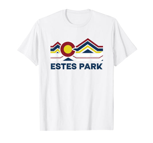 Estes Park Vintage Colorado Flag T-Shirt