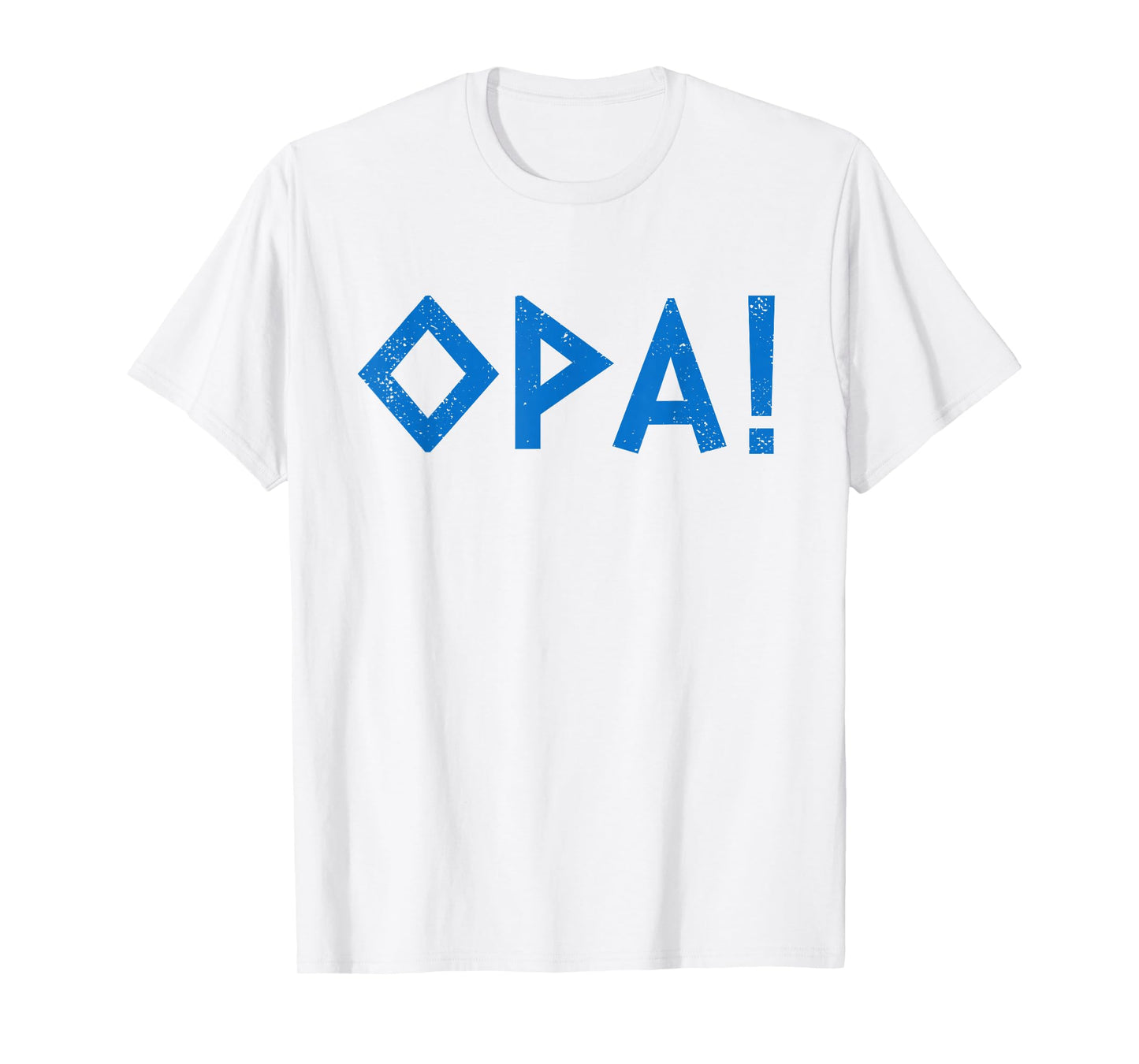 Opa Ancient Greek Pride Greek Flag Funny Greek Party Greece T-Shirt