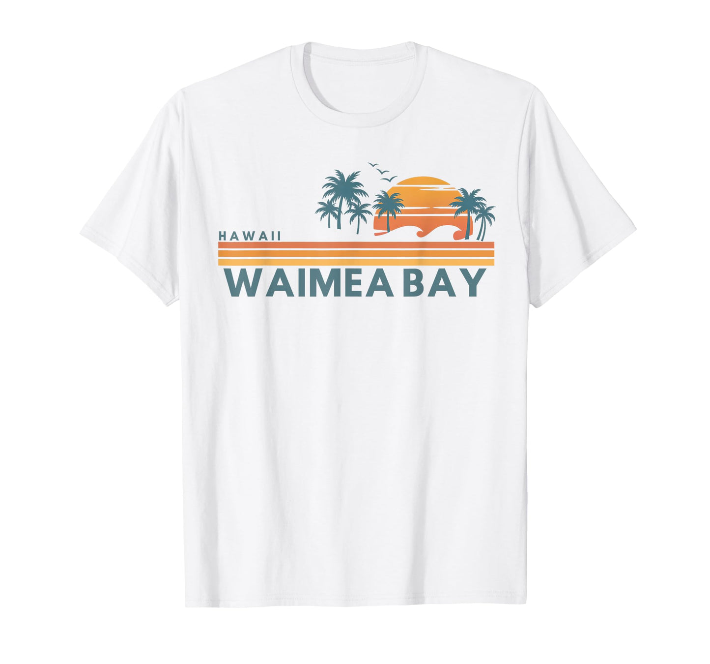 Waimea Bay Hawaii Summer Vacation Vintage 70's T-Shirt