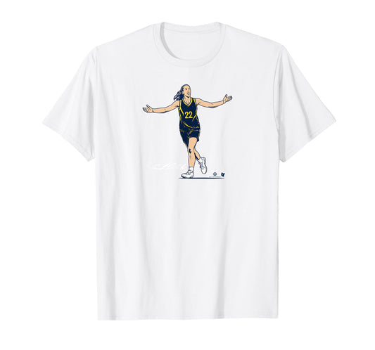 Caitlin Clark: Superstar Pose - Indiana Basketball T-Shirt