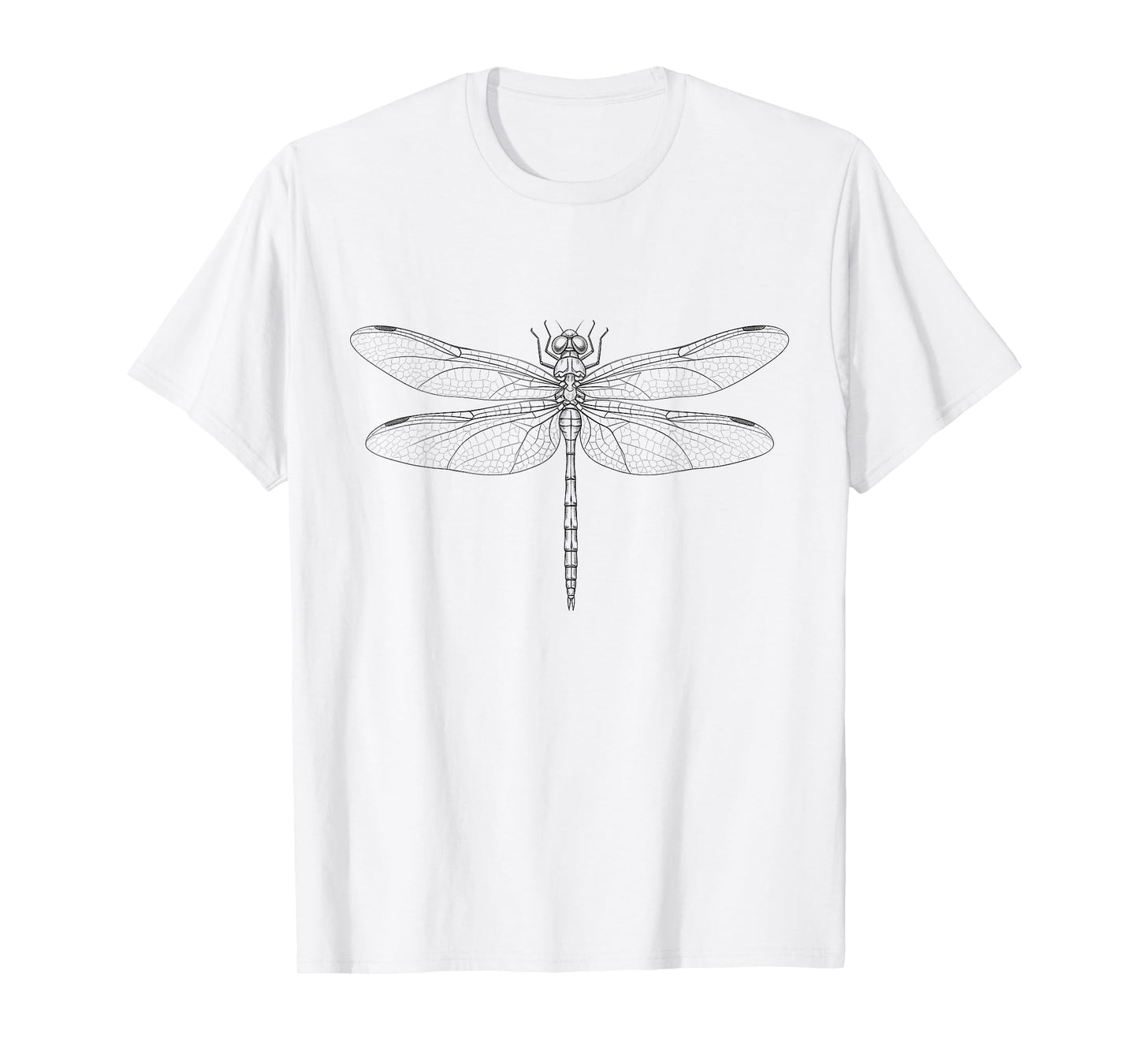Vintage Dragonfly Drawing Art Design T-Shirt