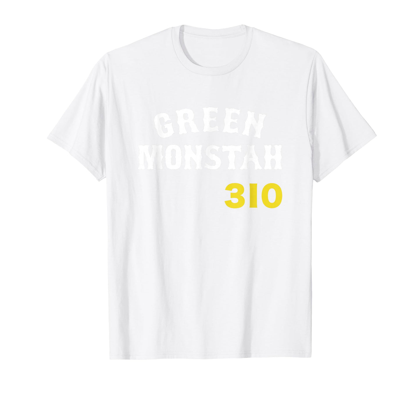 Green Monstah Boston Baseball City 310 ft Funny New England T-Shirt