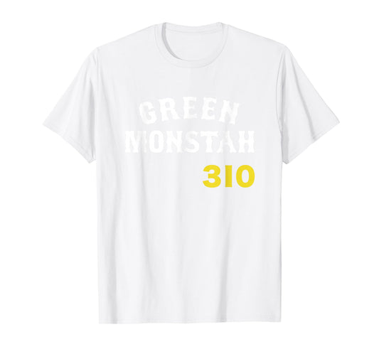 Green Monstah Boston Baseball City 310 ft Funny New England T-Shirt