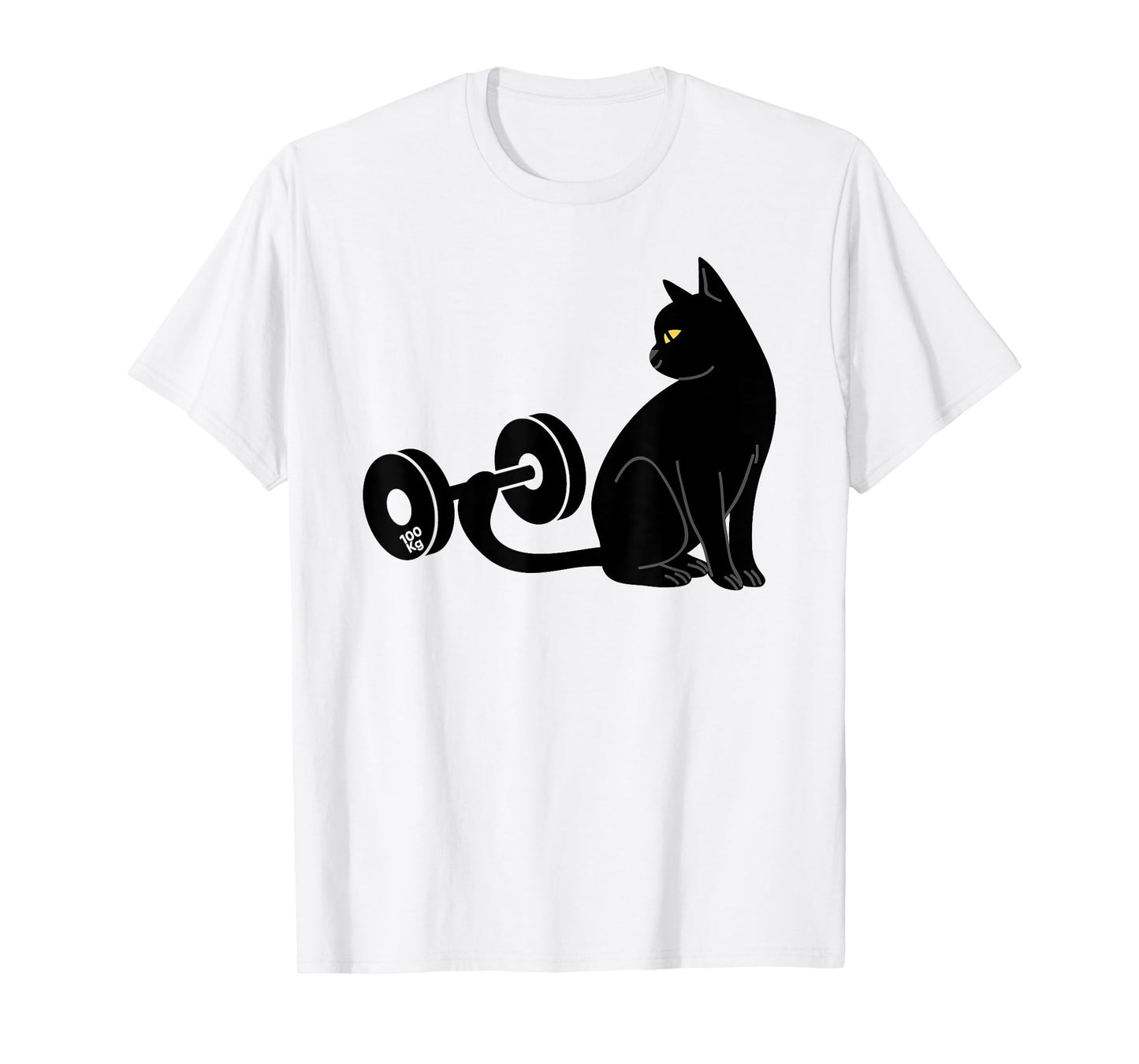 Deadlifting Cat Workout Gym Fitness Exercise Weightlifting T-Shirt