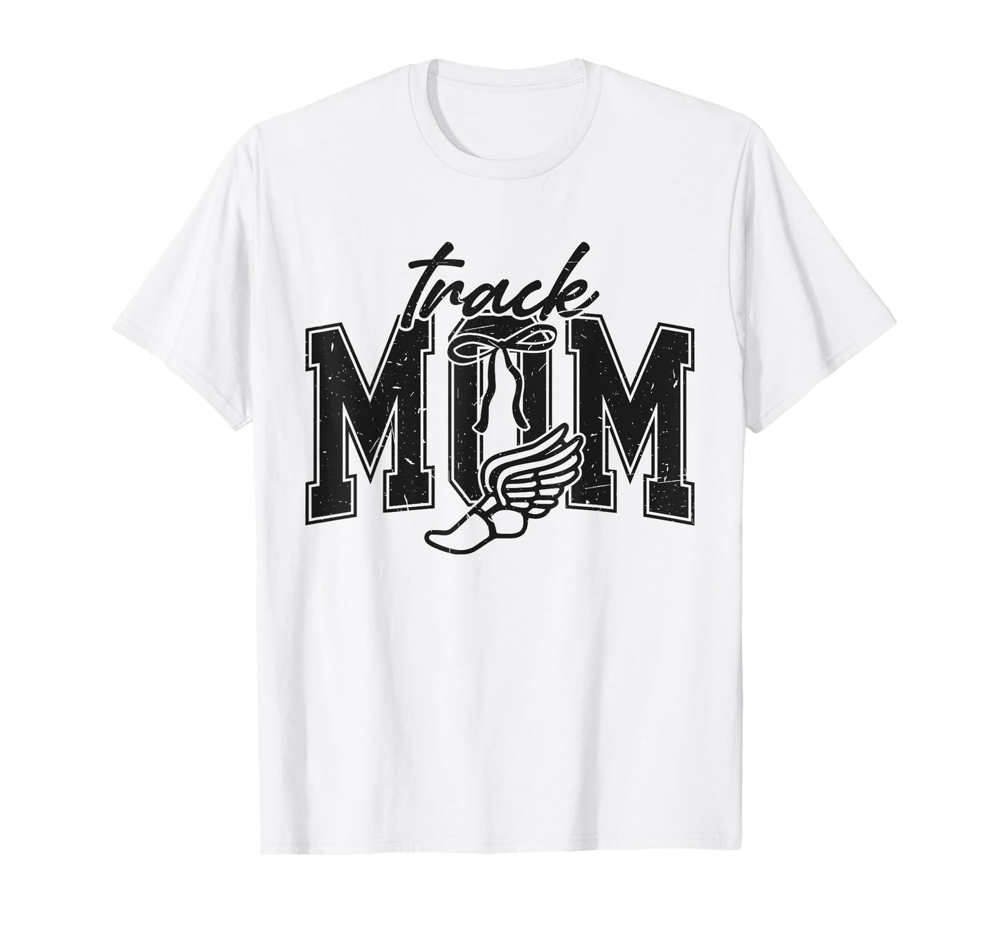 Retro Track Mom Track Mama Game Day Sports Mom Womens Mens T-Shirt