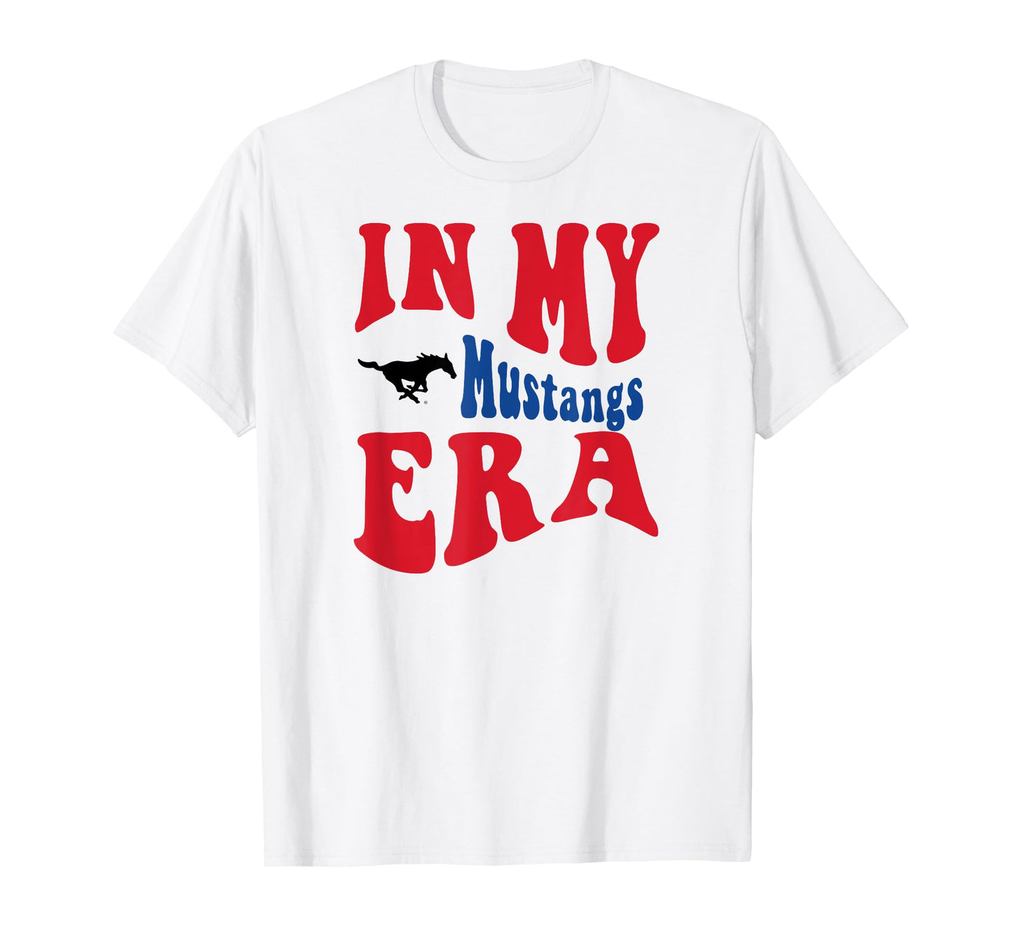 SMU Mustangs Era White Officially Licensed T-Shirt