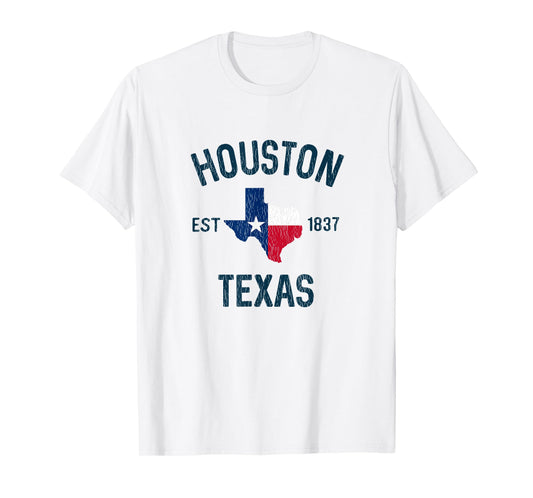 Houston Texas Gifts Souvenirs Men Women Kid Est 1837 Houston T-Shirt